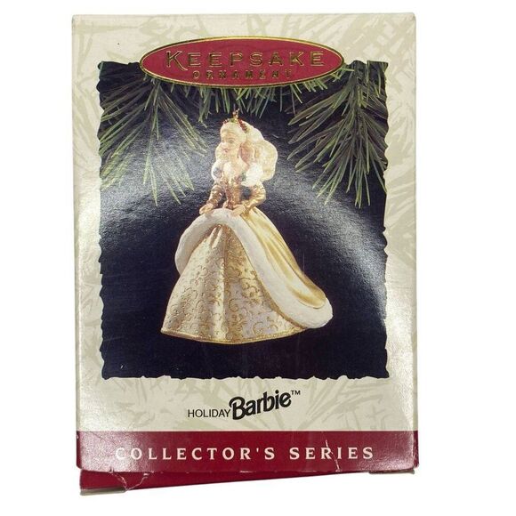 Holiday Barbie 2nd in series Hallmark Ornament 1994 - Picture 2 of 4